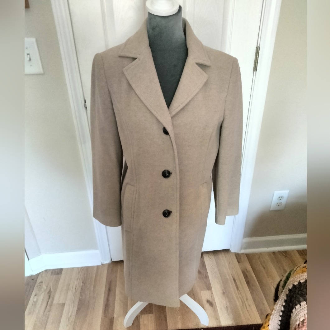 Women's Tan Wool Coat